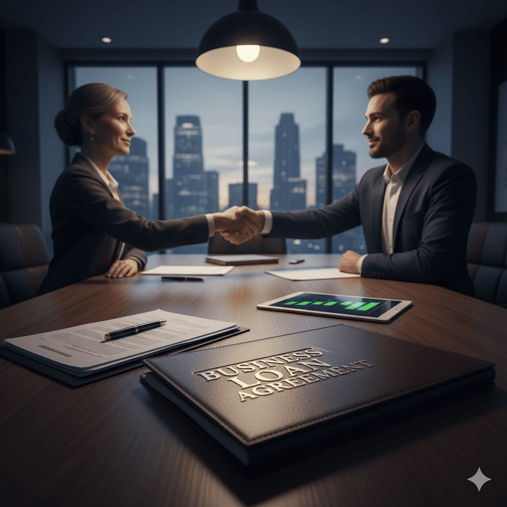 Business owner receiving quick approval for a small business loan to support growth